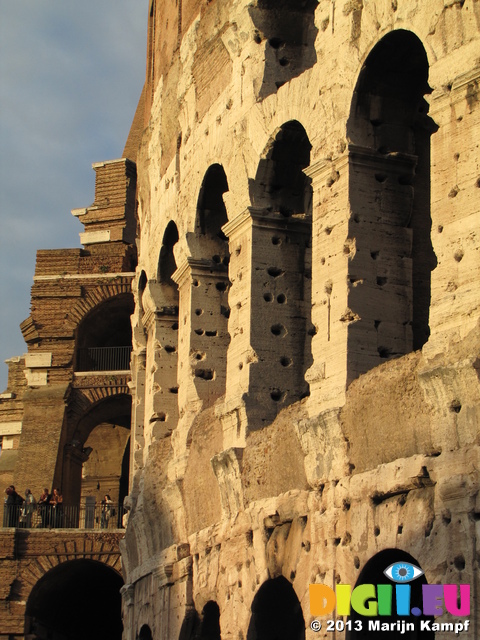 SX30749 Holes in arches of Colosseum